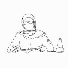 muslim woman scientist professor