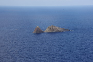Views of the sea and the rocky coast in the north of Tenerife