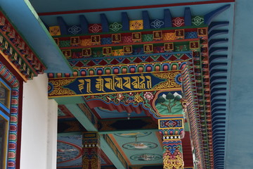 Detail of Indian architecture in an old temple.