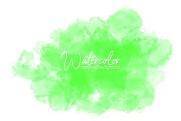 abstract green water color splash on white background. hand drawn paper texture vector wallpaper, card, background, print, grunge poster, art design, graphic. hand painted watercolor splash.
