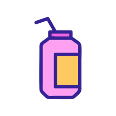 Target icon vector. A thin line sign. Isolated contour symbol illustration