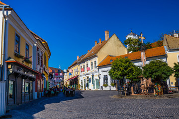 Fototapeta na wymiar Main Square In Szentendre - Hungary, Europe