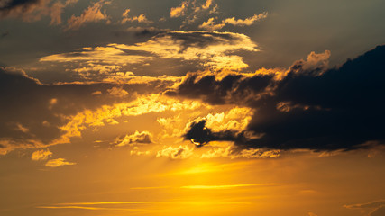 Fototapeta premium Sunset in the clouds