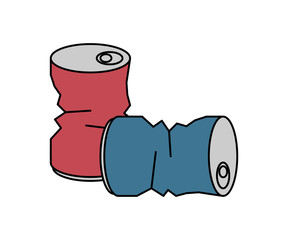 Fototapete カンのイラスト アイコン 缶ジュース ゴミ イラスト Yugoro