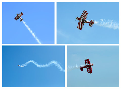 Red Plane Looping