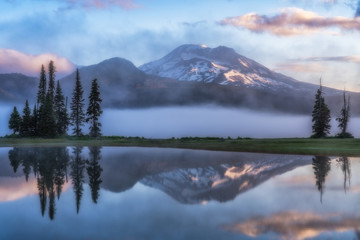 Foggy Morning at Sparks Lake