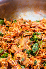 Delicious pork ears snack in the bowl,Chinese food.