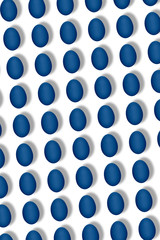 Top view. Pop art design, creative easter concept in minimal style. Vertical banner