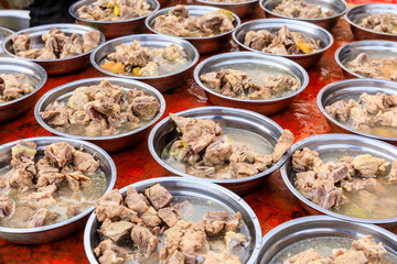 Delicious stewed pork chops,Chinese food.