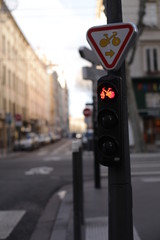 feu signalisation vélo rouge