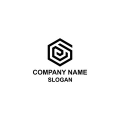 Fototapeta premium GE or EG initial letter, simple modern minimalist flat design logo.
