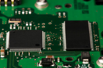 Circuit board with chips