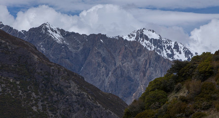 Fototapeta na wymiar Mount Cook Mountains and snow. New Zealand.