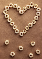 composition of edible ingredients to valentine's day