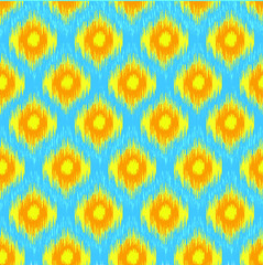 seamless ikat pattern vector background
