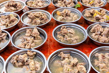 Delicious stewed pork chops,Chinese food.