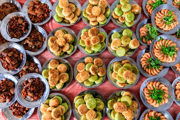 Delicious green bean cake,Chinese traditional snack.