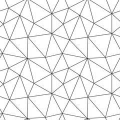 Geometric polygon background. Linear vector seamless pattern.