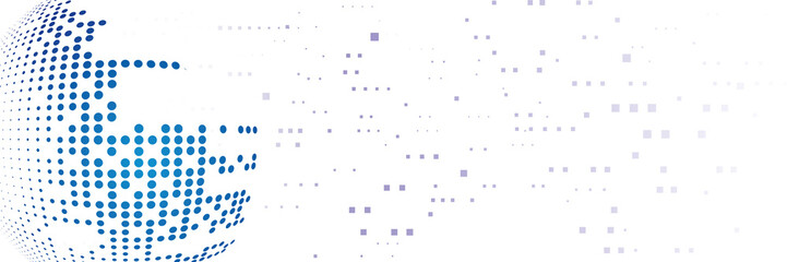 Abstract technology background with squares