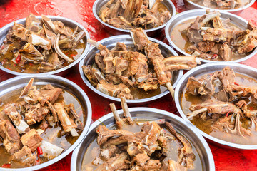 Delicious stewed lamb chops,Chinese food.