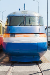 Electric express train locomotive cabin