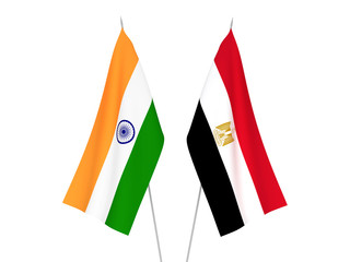 India and Egypt flags