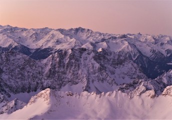 Sonnenaufgang auf der Zugspitze