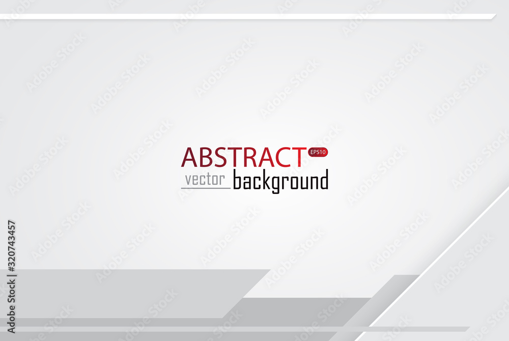 Poster white and grey background vector overlap dimension. vector illustration business style