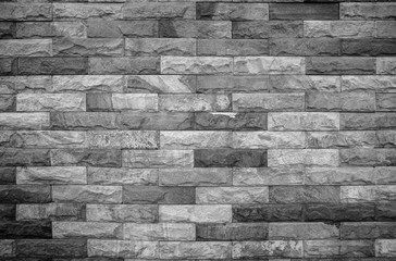 Abstract dark brick wall texture background pattern, Wall brick surface texture. Brickwork painted of black color interior old clean concrete grid uneven, Home or office design backdrop decoration.