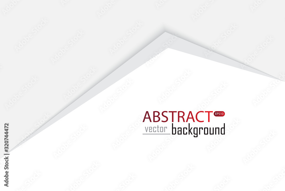 Aufkleber abstract white and grey tech geometric modern vector background on white space for text and message 