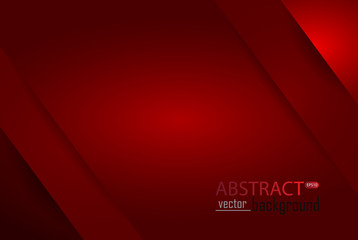 Red background vector overlap dimension. Vector illustration business style