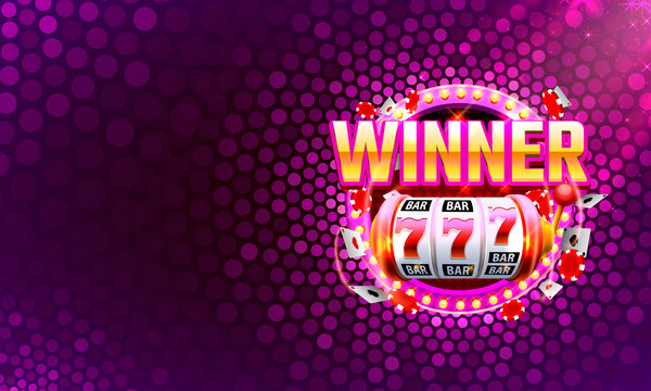 Casino big winner slots 777 banner background
