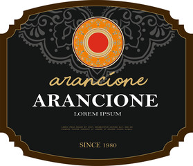 RED WINE AMARONE ELEGANT BOTTLE LABEL MADE IN ITALY