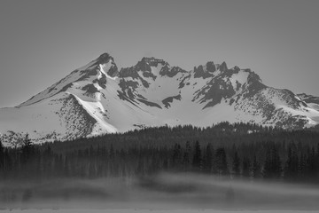 Misty Meadow & Mountains - Oregon