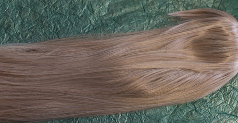 Natural or synthetic hair, wig for hair,  hairs on a clips