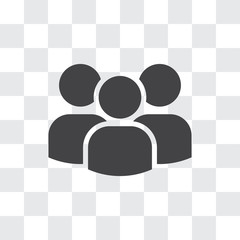 Group vector icon, simple sign for web site and mobile app.