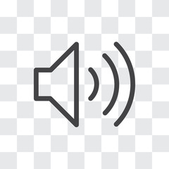 Volume vector icon, simple sign for web site and mobile app.