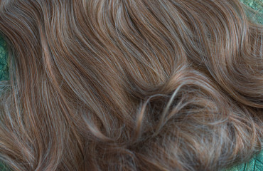 Natural or synthetic hair, wig for hair,  hairs on a clips