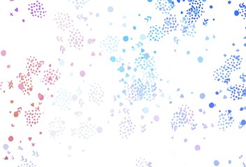 Light Multicolor vector pattern with random forms.