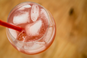 A pink drink