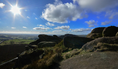Rocky hillside Panorama