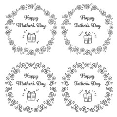 バラのフレームセット