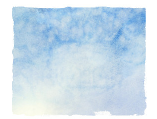 Obraz premium Sky isolated background. Watercolor