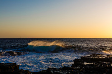 Beach Playa Paraiso costa Adeje in Tenerife at Canary Islands