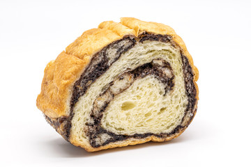 Close up fresh of Bread  isolate on white background.