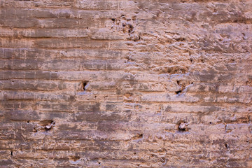 Old brick walls background and texture. The texture of the brick. Grungy old red brick wall.