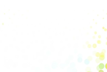 Light Blue, Yellow vector background with spots.