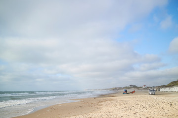 Fototapeta na wymiar Beach, sea and sky