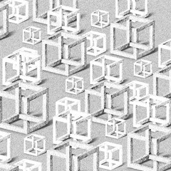 Geometric background by ink pen