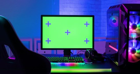 Green screen for cybersport game